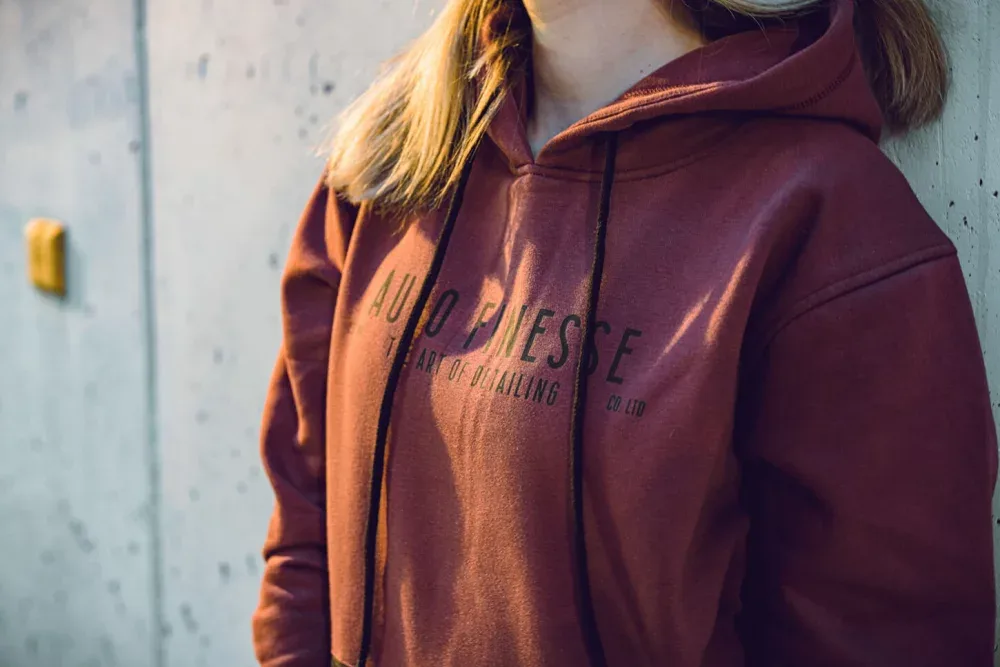 Mikina s kapucí Auto Finesse MK2 Essentials červená velikost S — detail produktu 2